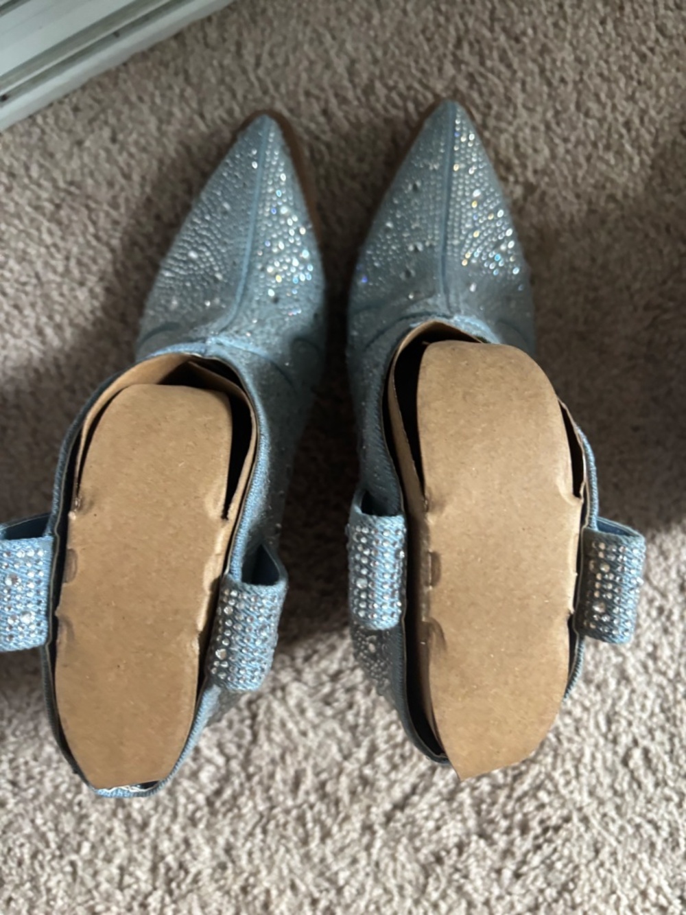Jessica Simpson Rhinestone Western Ankle Booties Size 8 - Picture 2 of 4